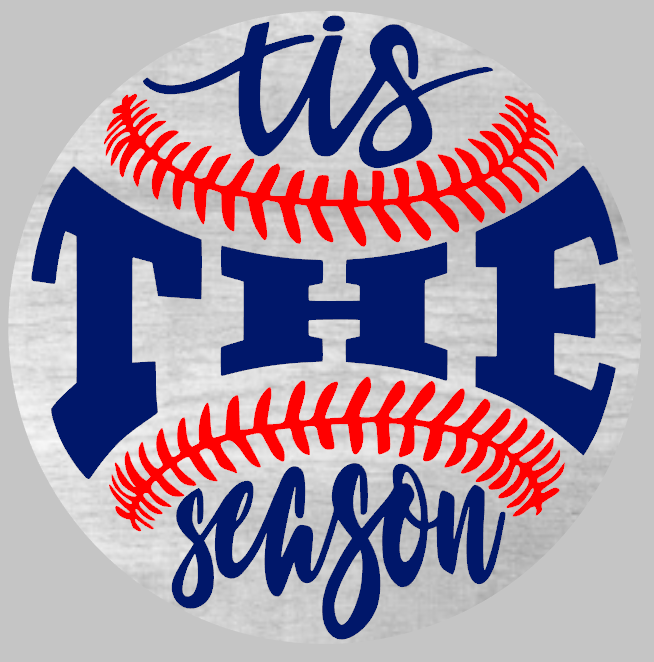Round Tis The Season Baseball