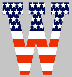 Stars and Stripes Letter