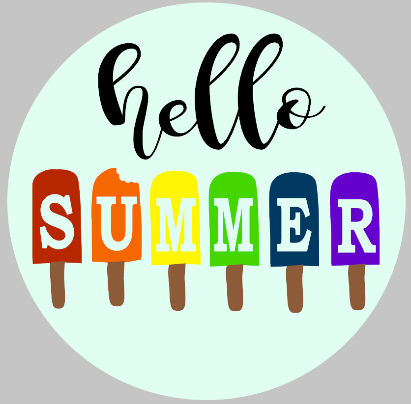 Round Hello Summer