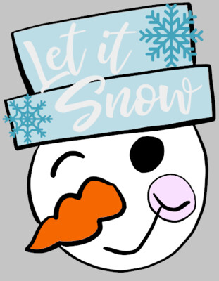Snowman with Hat Door Hanger