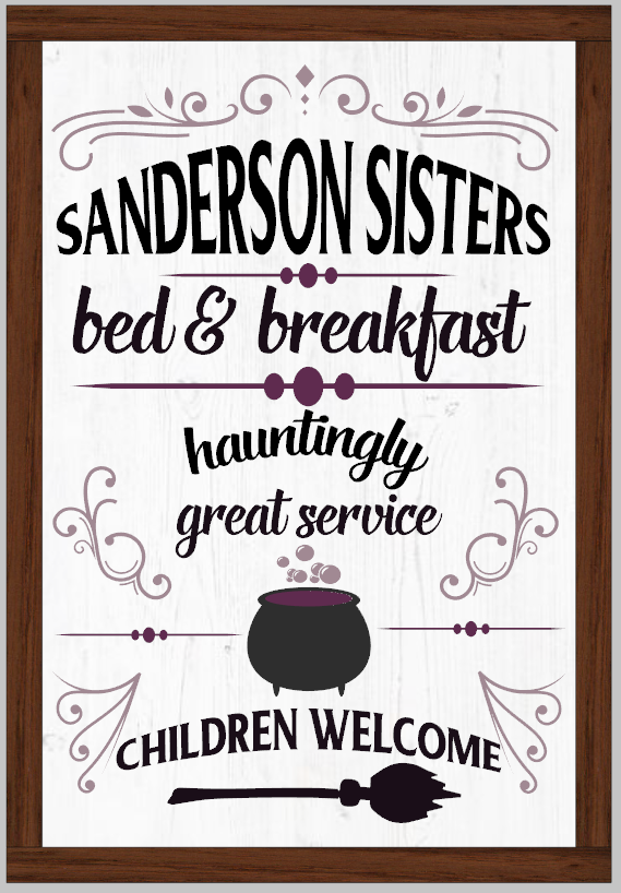 Sanderson Sisters Hocus Pocus Bed &amp; Breakfast