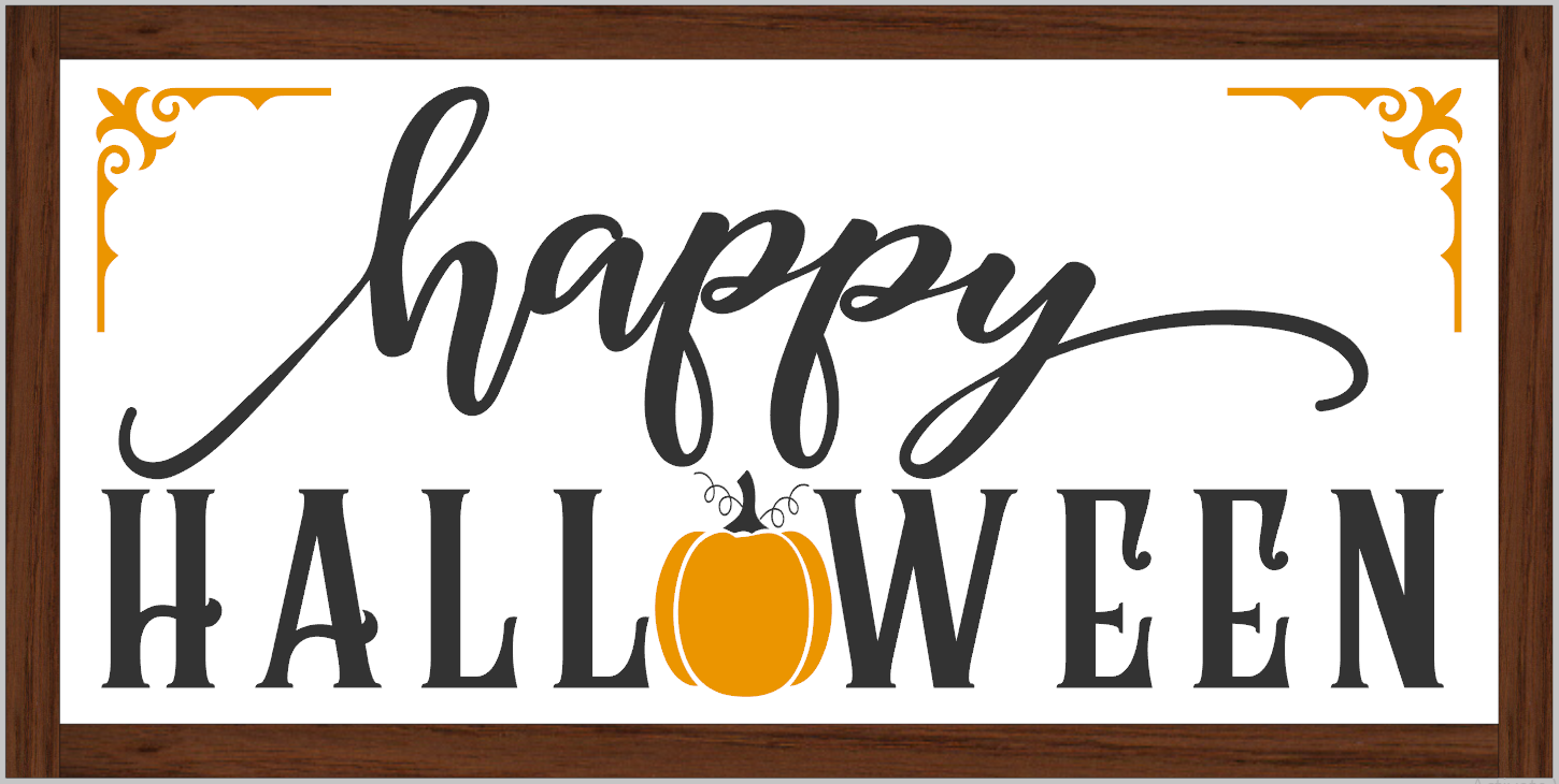 Happy Halloween (framed)
