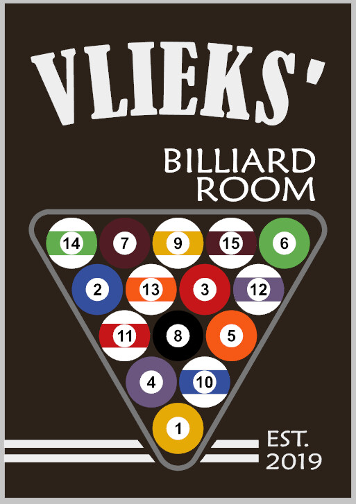Personalized Billiard&#39;s Room Pool