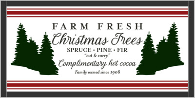 Farm Fresh Christmas Trees (framed)