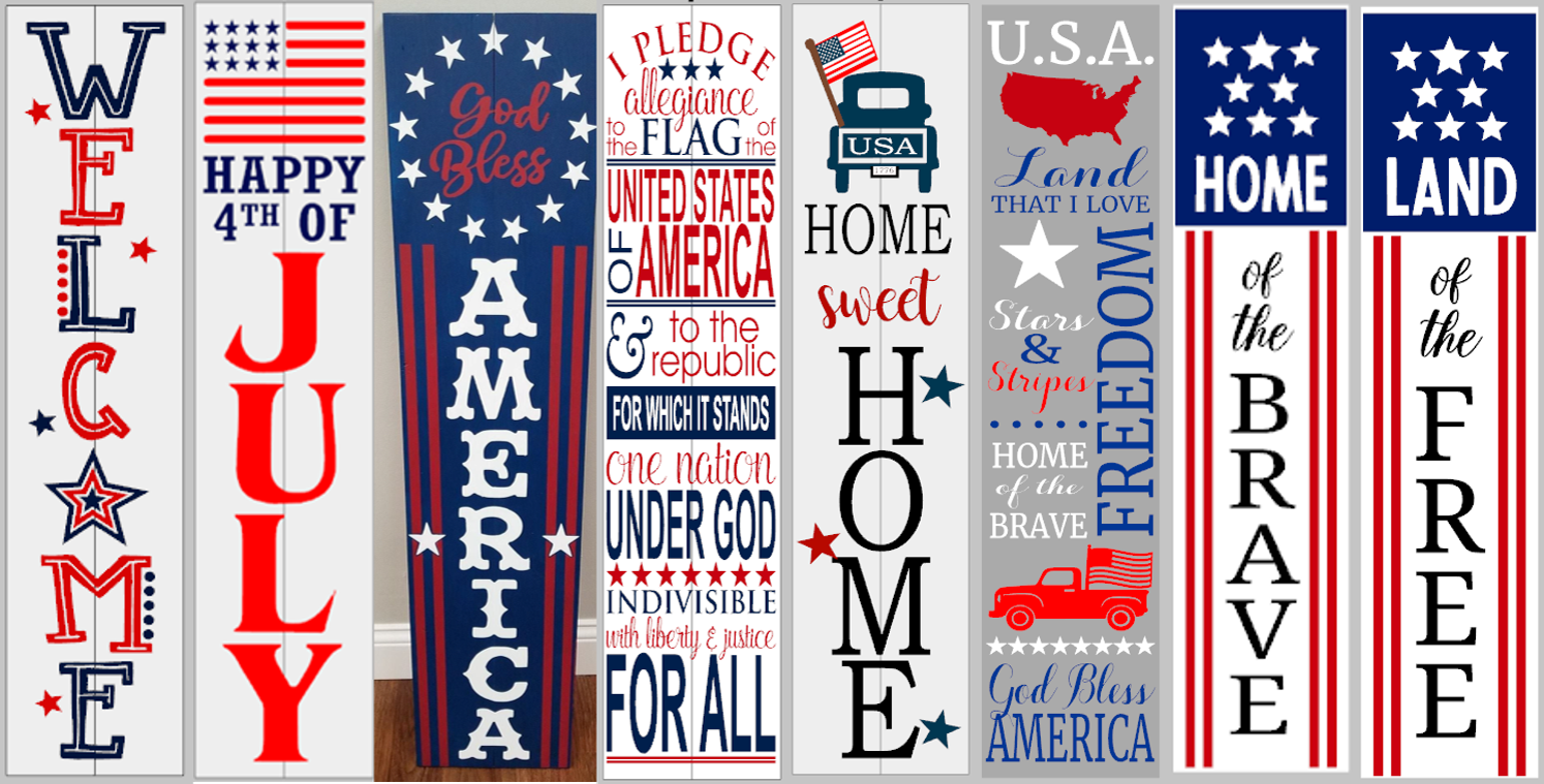 Patriotic Porch Sign