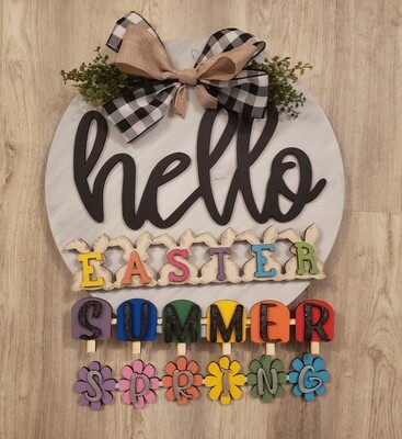 3D Interchangeables for Hello Door Hanger