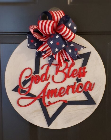 God Bless America 3D Round