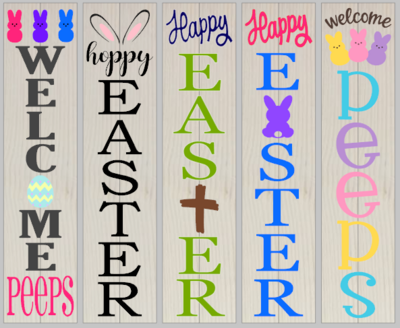 Easter Porch Welcome Sign