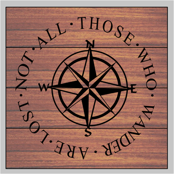 Those Who Wander Compass