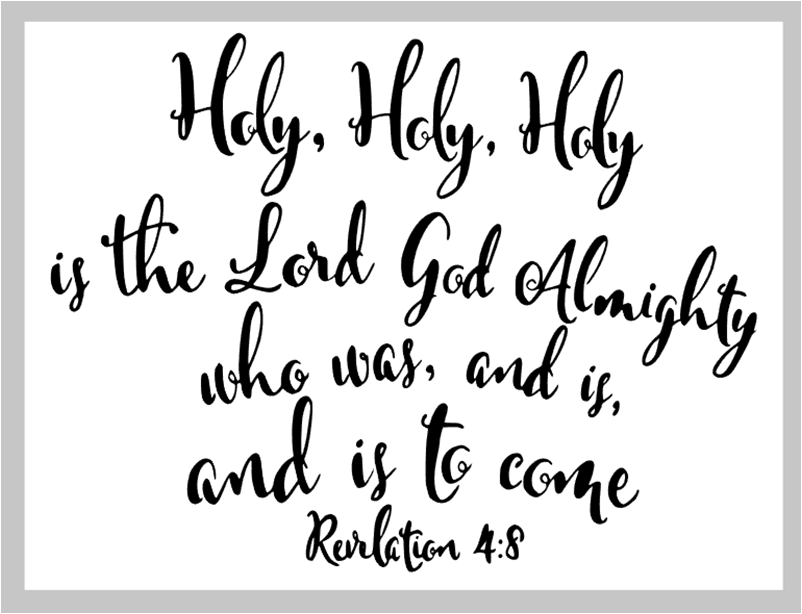 Holy, holy, holy