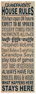 Grandparents&#39;&#39; House Rules