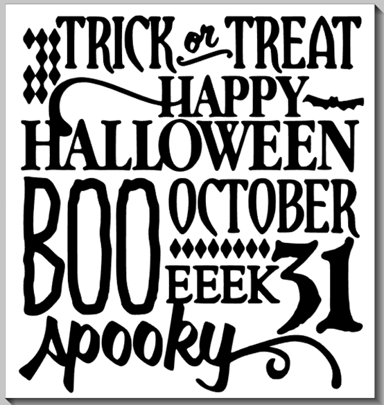Halloween Word Art
