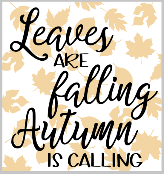 Leaves are Falling...