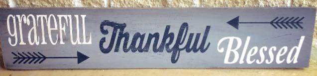 Grateful Thankful Blessed with arrows