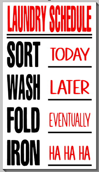 Laundry Schedule