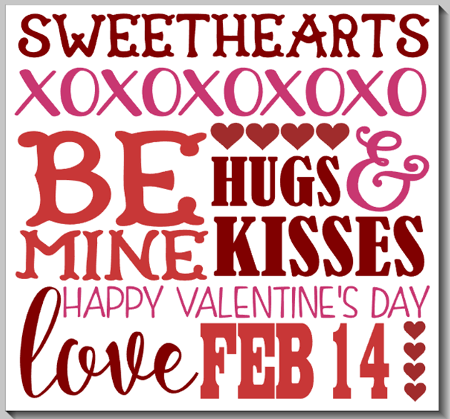 Valentine&#39;s Day Subway Art