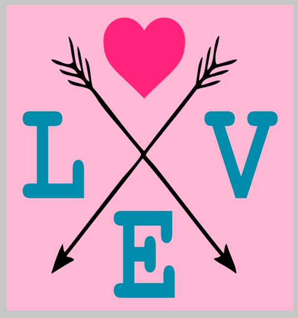 LOVE arrow