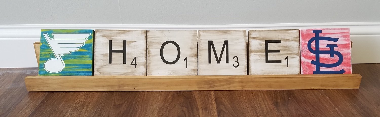 Scrabble Tiles with Rack