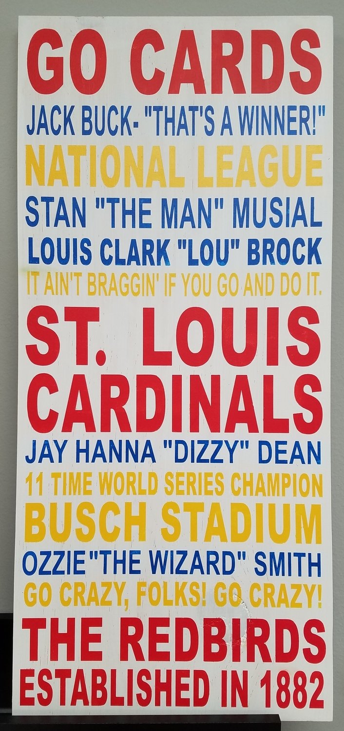 Cardinals Word Art