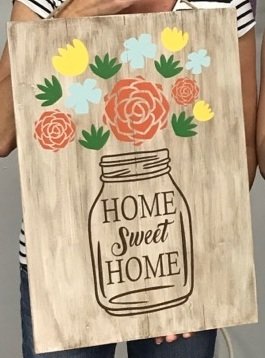 Home Sweet Home Mason Jar