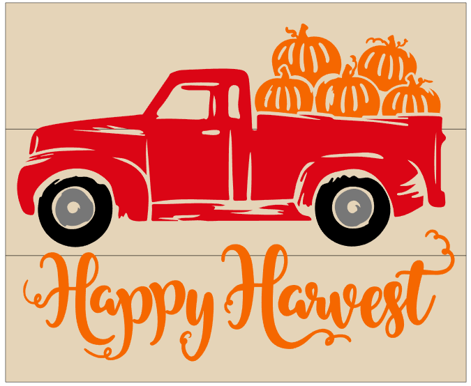 Happy Harvest Pumpkin Truck