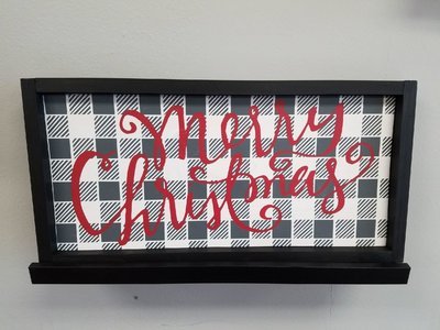 Merry Christmas Framed Sign