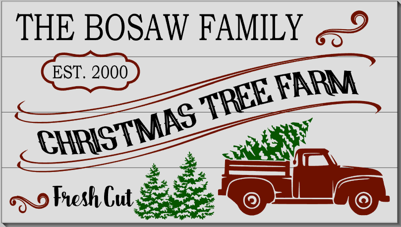 Personalized Christmas Tree Farm