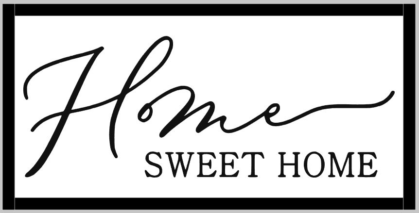Home Sweet Home with Frame