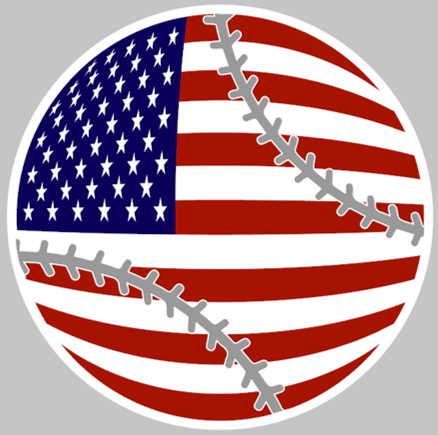 Round Flag Baseball