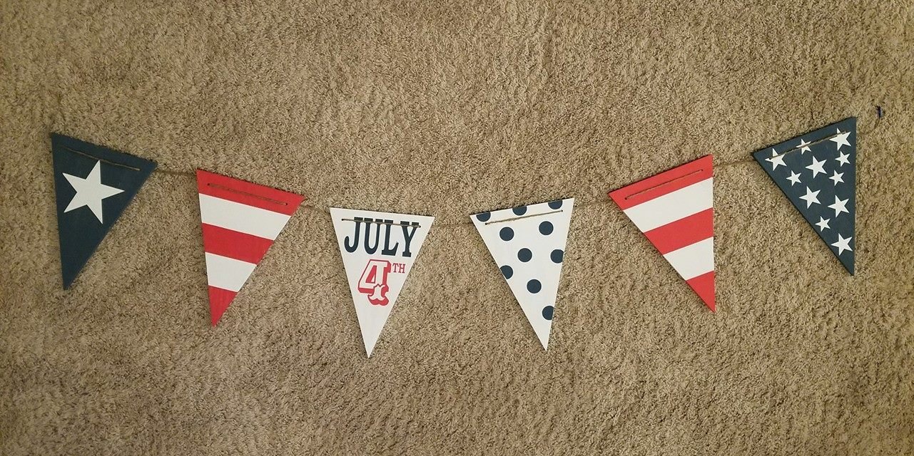 Patriotic Pennant Banner