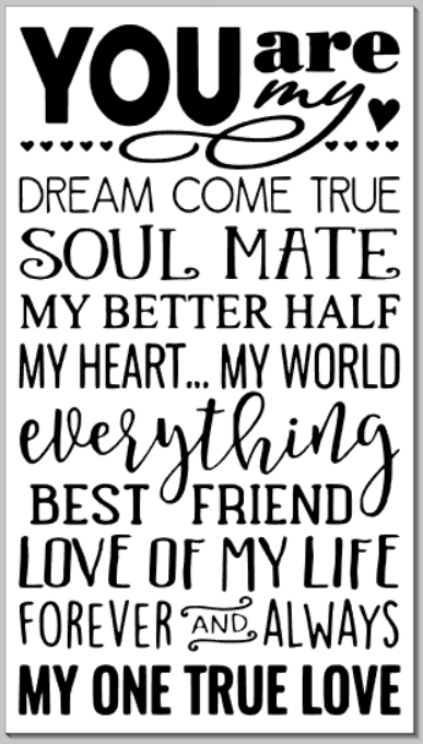 You are my... One True Love