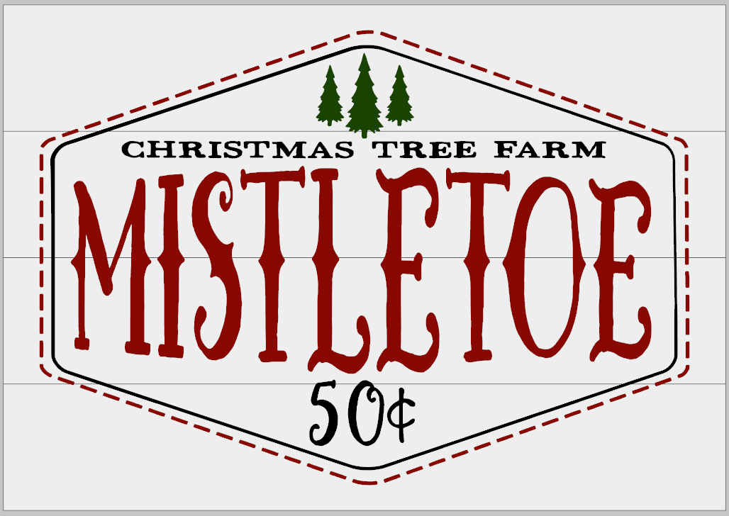 Christmas Tree Farm Mistletoe