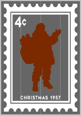 Santa Postage Stamp