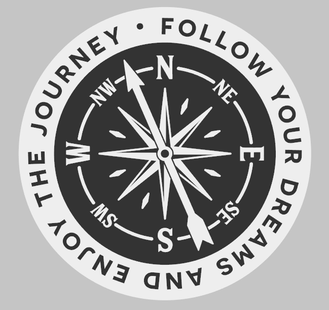 Round Follow Your Dreams Compass