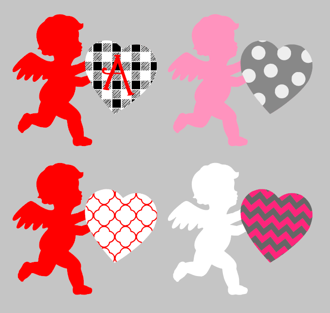 Cupid with 3D Letter