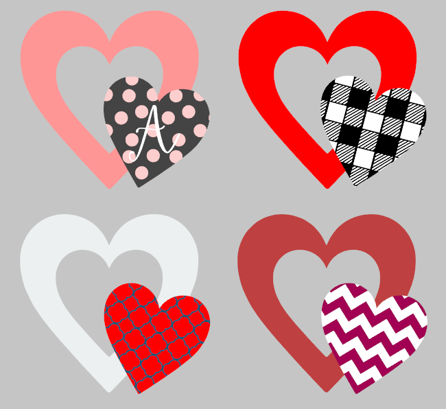Double Heart Wood Door Hanger