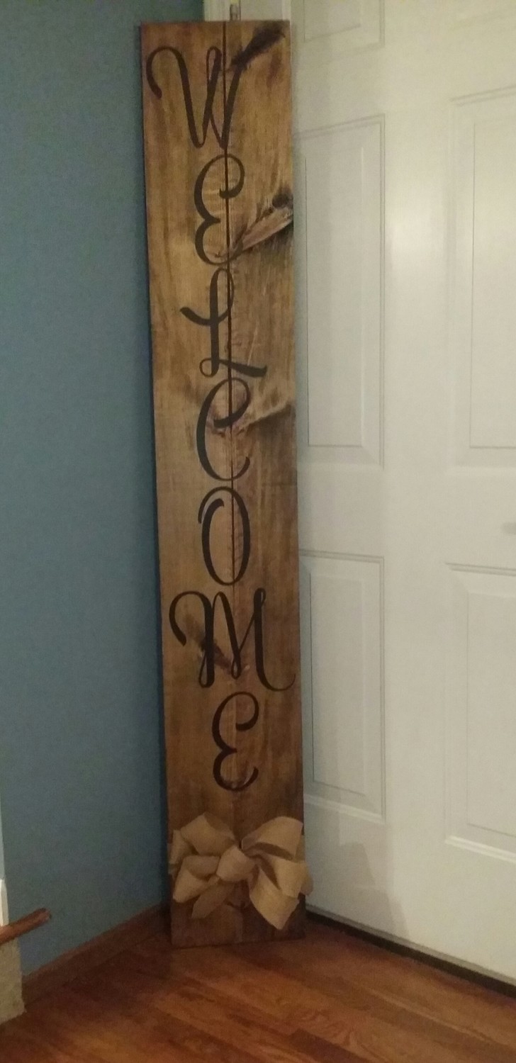 Tall Welcome Sign