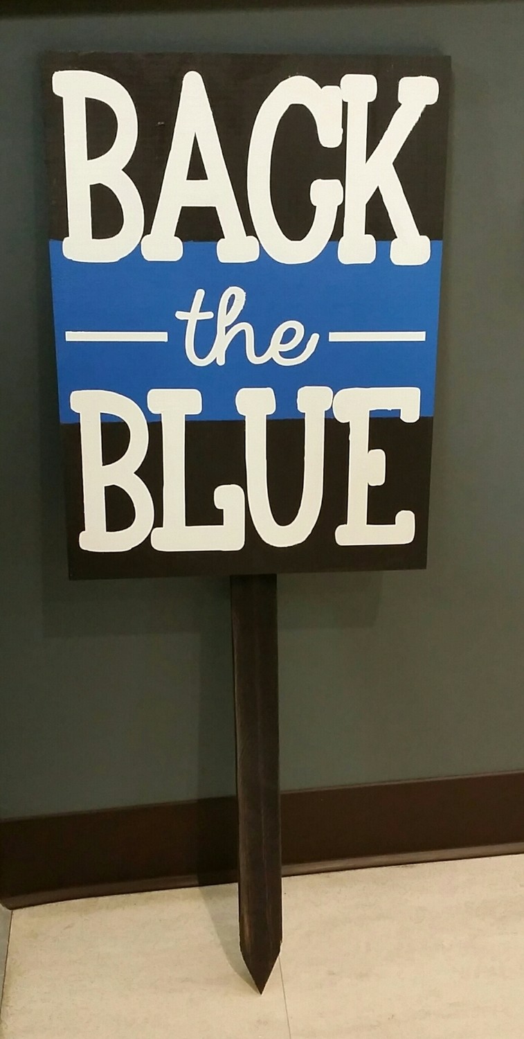 Back the Blue Yard Sign