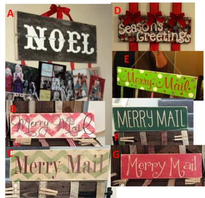 Christmas Mail Holder