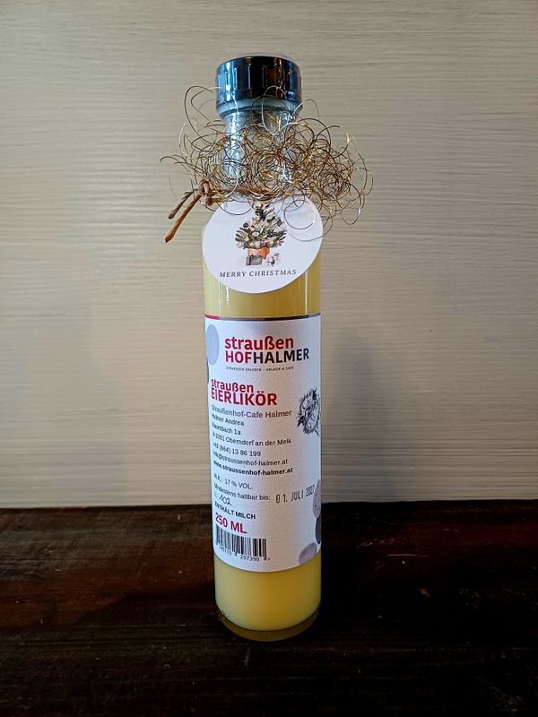 Straußeneierlikör 250ml - Merry Christmas
