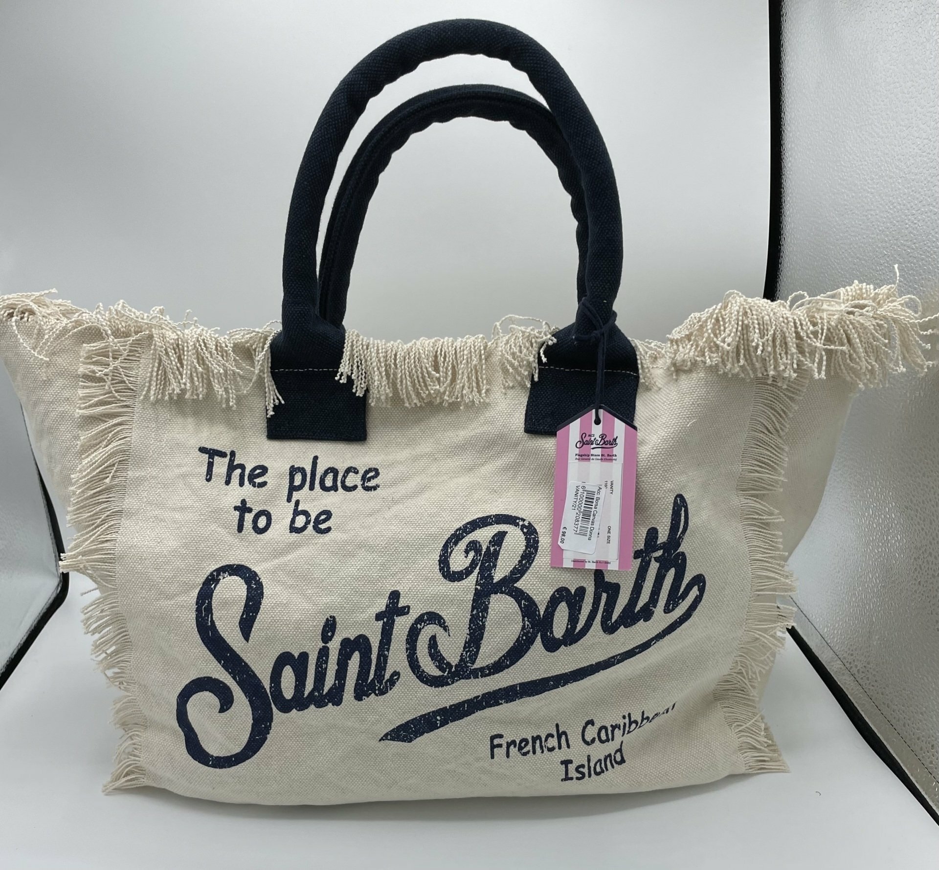 Saint Barth borsa mare grande in canvas