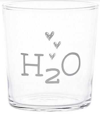 Set 6 bicchieri acqua H2O