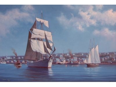 Port Hawkesbury by Moonlight, 1910 Port Hawkesbury by Moonlight, 1910