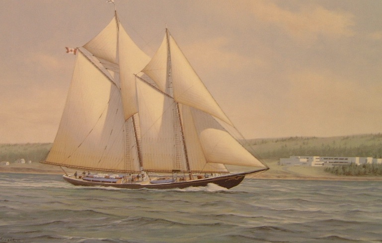 Bluenose II - -In the Strait Bluenose II - -In the Strait