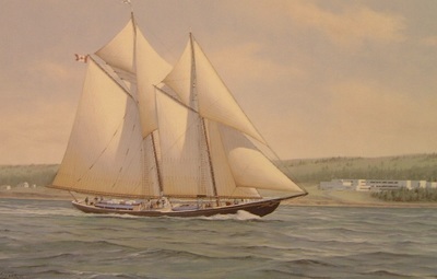 Bluenose II - -In the Strait
