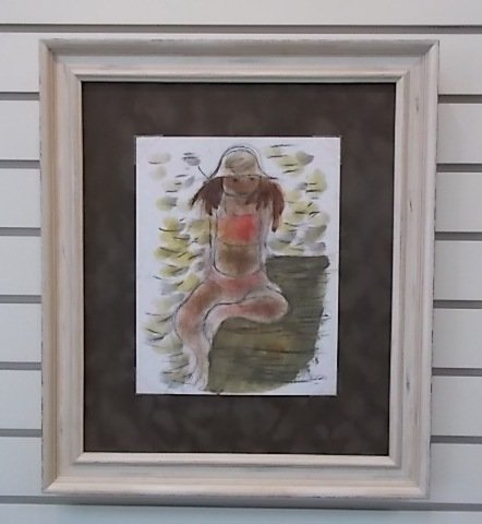 Girl in Sun Hat By William Winter Girl in Sun Hat By William Winter
