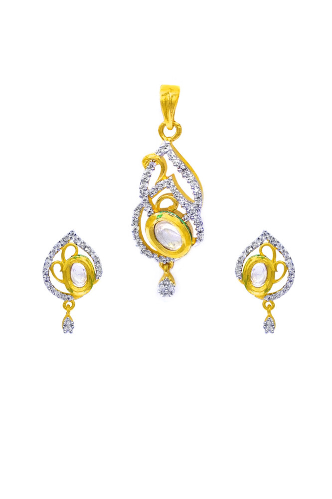 Designer CZ Pendant set