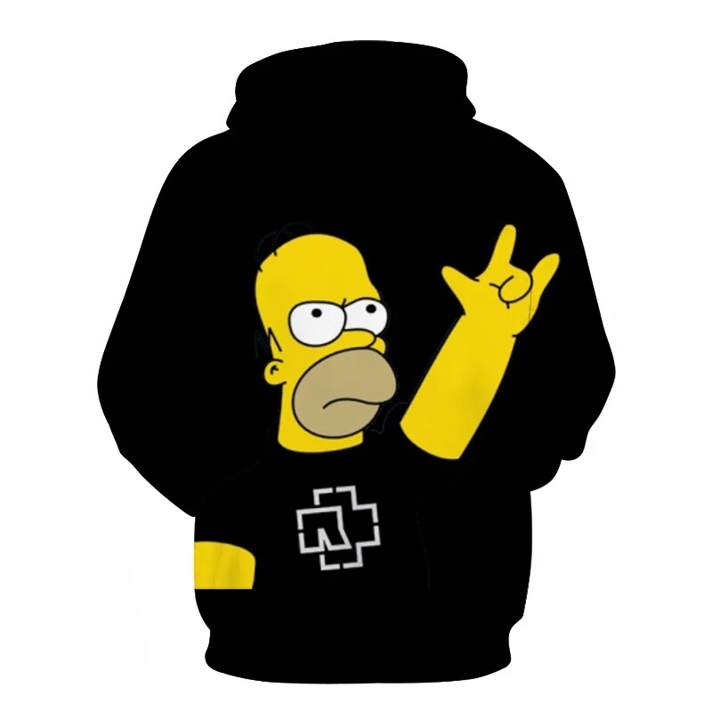 Sweat-shirt Simpson à manches longues pour hommes et femmes, sweat-shirt de haute qualité avec imprimé en 3D, style Sweatshirt à capuche