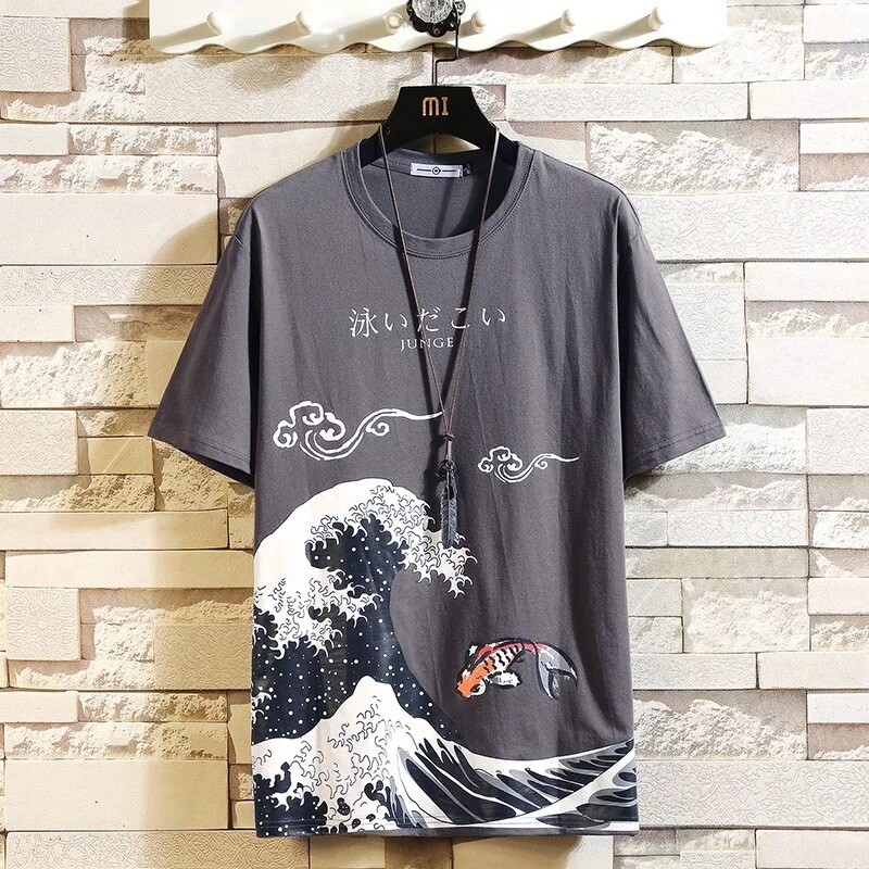 Drôle Anime imprimer surdimensionné hommes T-shirt Hip-Hop coton T-shirt col rond été japonais mâle casual t-shirts 5XL mode t-shirts en vrac
