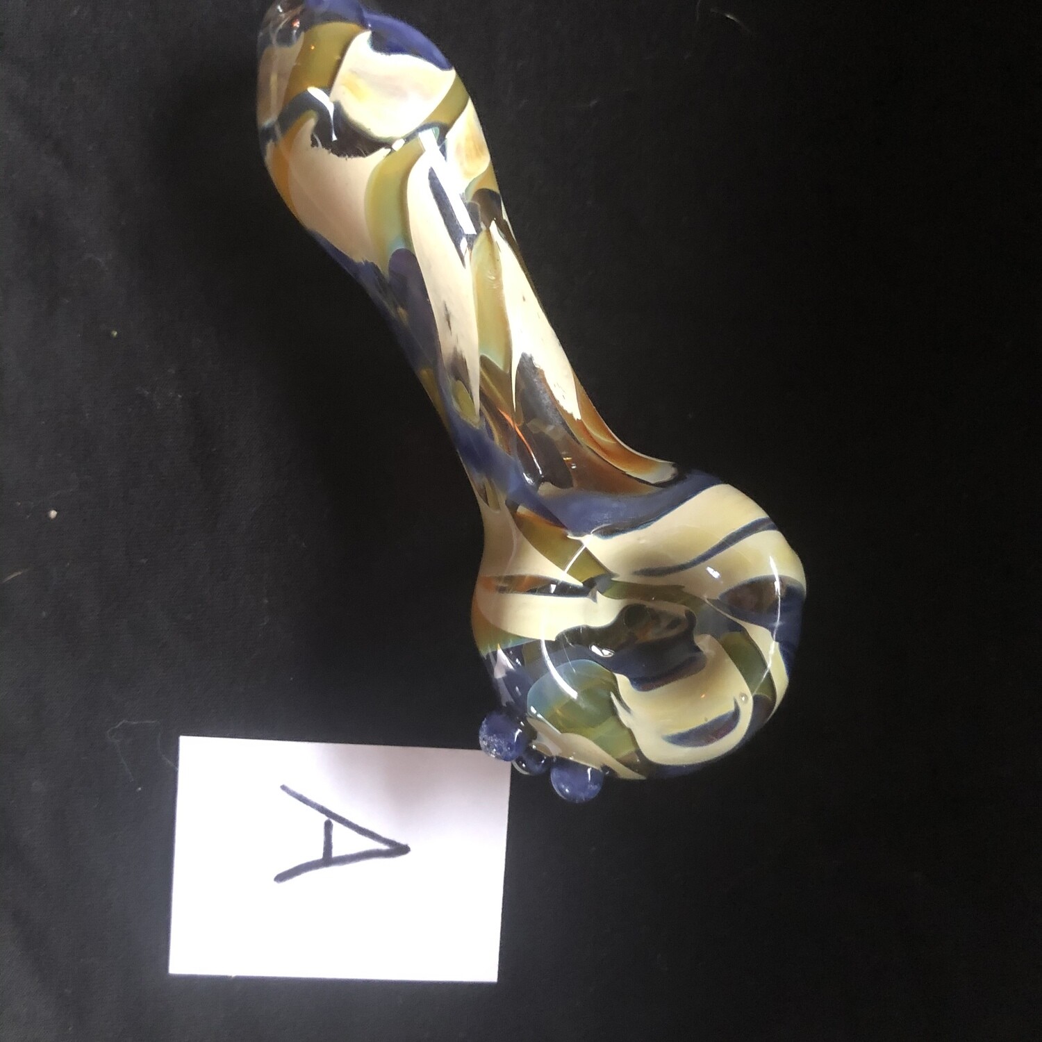 Blue and Caramel Spoon Pipes (Tobacco Use Only)